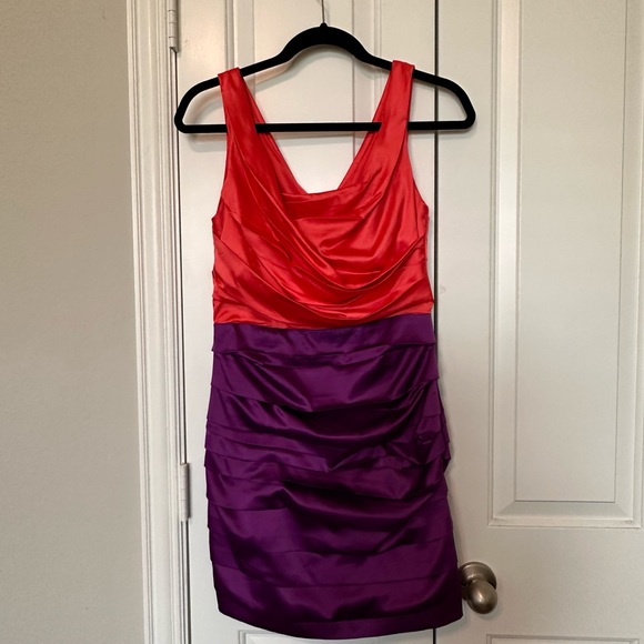 EXPRESS Color Block Cocktail Dress - Picture 1 of 4